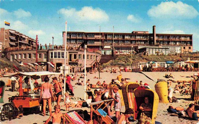 73982324 ZANDVOORT-AAN-ZEE Noord Holland NL Strandgezicht avec l'hôtel Bouwes