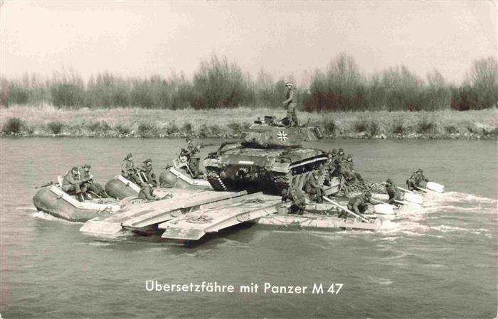 74013777 Militaria Panzer Tank Char d Assaut M47 uebersetzfaehre die Bundeswehr