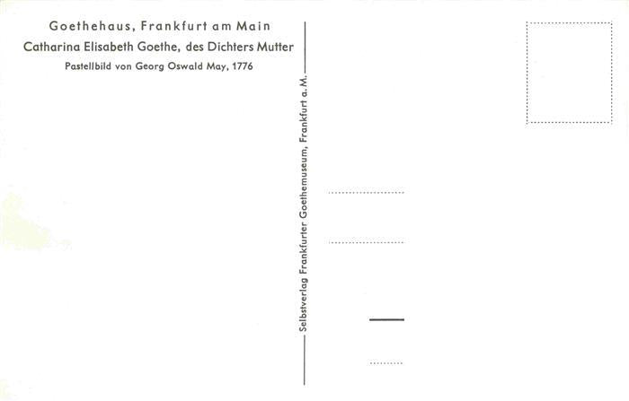 74013778 GOETHE Johann Wolfgang von Dichter Catharina Elisabeth Dichters Mutter