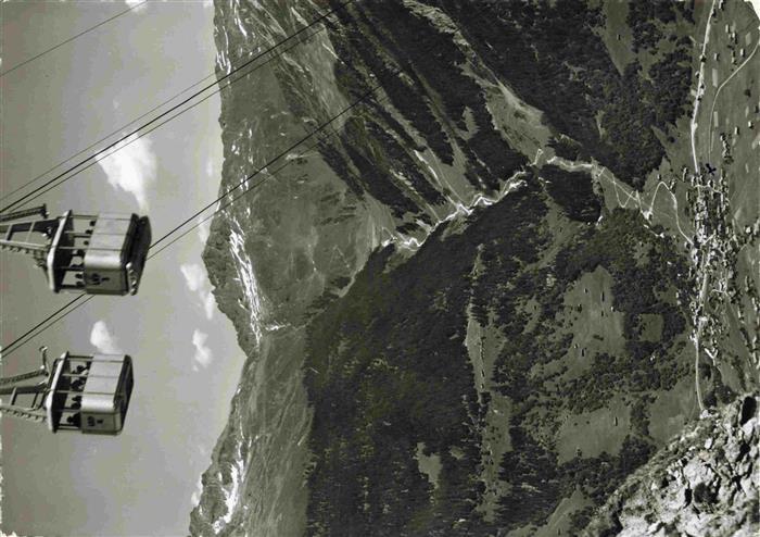 74012511 Seilbahn Cable-Car Telepherique Klosters Gotschnagrat Parsenn Schlappin