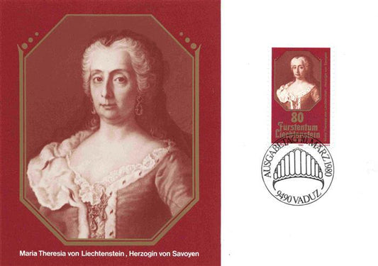 74013303 Adel Liechtenstein Fuerstenhaus Maria Theresia Herzogin vo Savoyen