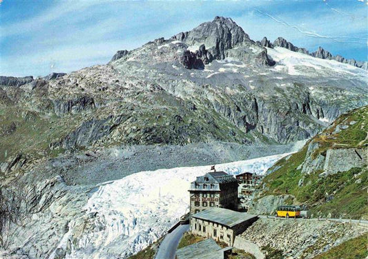 74012515 Postbus Postauto Omnibus Furkpass Hotel Belvedere Rhonegletscher