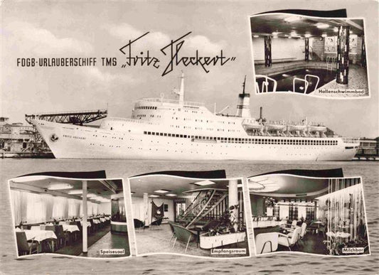 74013323 Schiffe Oceanliner Fritz Heckert Urlaub