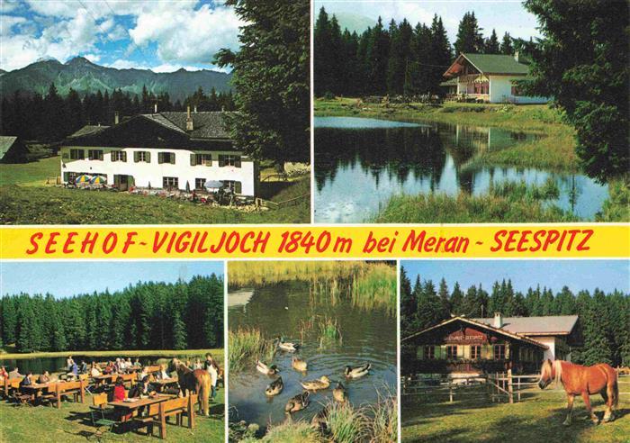 73985559 Vigiljoch 1500m Lana Meran IT Gasthaus Seehof mit Gasthaus Seespitz an