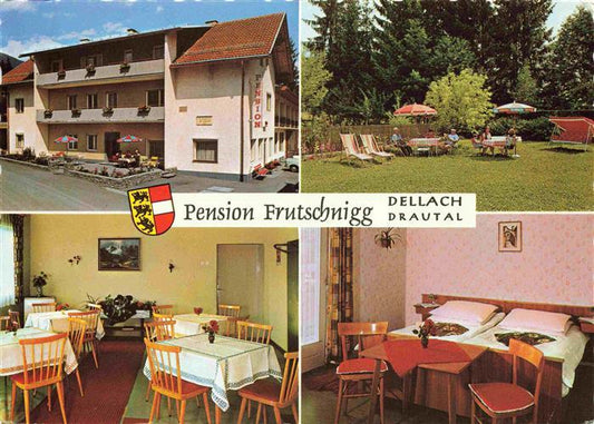 73985568 Dellach Drautal Kaernten AT Pension Frutschnigg Gaststube Zimmer Garten