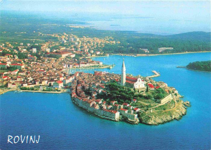 73985941 Rovinj Rovigno Istria Croatia aerial photography