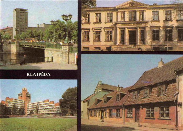 73985995 Klaipeda Lithuania Bridge over the Dane Museum of Clocks and Watches Mo