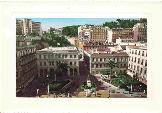 73986072 ALGER Algérie Place Burgeaud et le 19eme Corps d'Armée