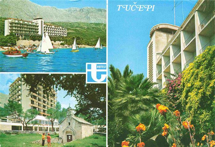 73985763 Tucepi Makarska Croatie Hôtel plage voile chapelle