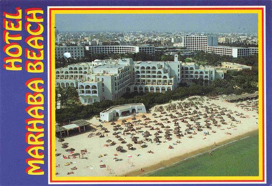 73985805 SOUssE  Tunesie Hotel Marhaba Beach vue aérienne