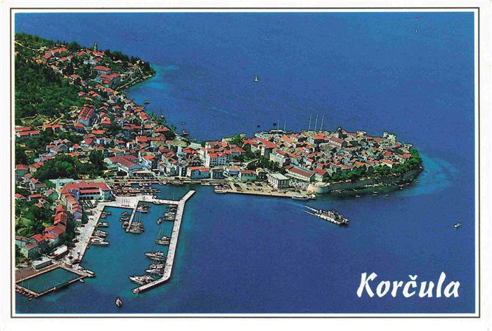 73986604 Korcula Curzola Croatie photo aérienne