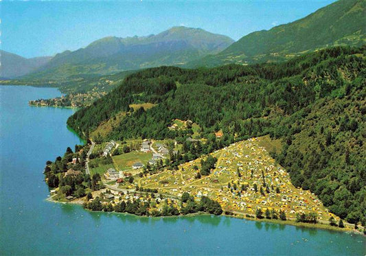 73986646 Pesenthein Millstaettersee Gross Camping Pesenthein Fliegeraufnahme