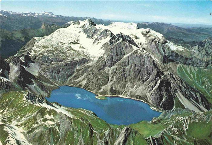 73987875 Luenersee 1969m Vorarlberg AT Fliegeraufnahme mit Scesaplana