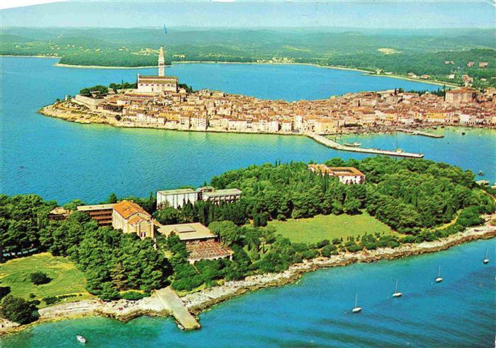 73987919 Rovinj Rovigno Istria Croatia aerial photography