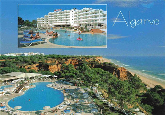 73988202 Olhos de Agua PT Hotel Riu Falesia Algarve Fliegeraufnahme Pool