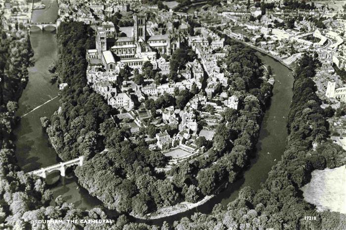 73989108 Durham UK The Cathedral aerial photograph