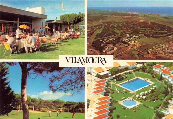 73989191 Vilamoura Faro PT Restaurant Terrace Aerial Photography Swimming Pool