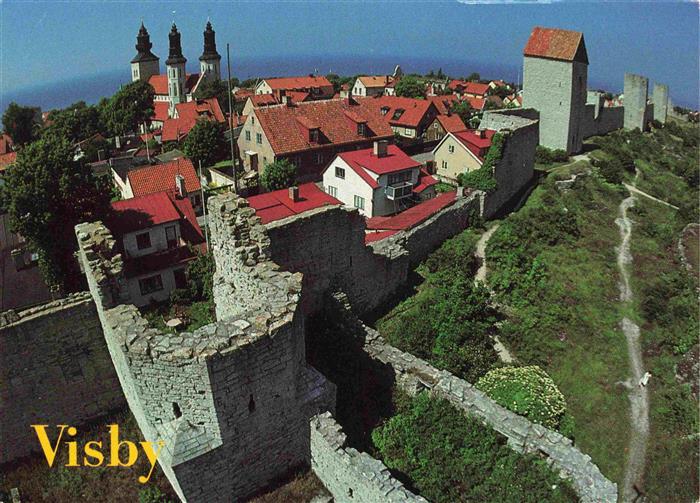 73989994 Visby Wisby Sweden Castle aviator photo