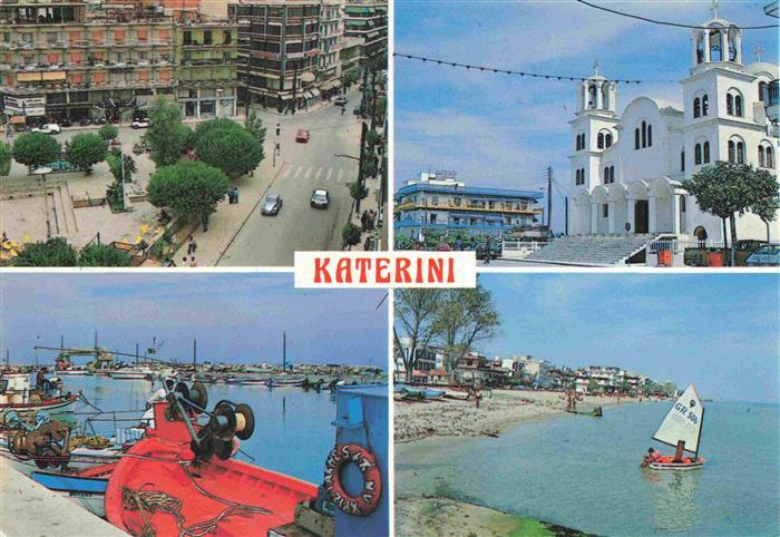 73991284 Katerini Greece Ortspartien Hafen Strand