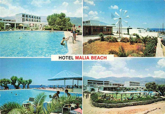 73991286 Crete  Kreta Greece Hotel Malia Beach Schwimmbad Windrad Park