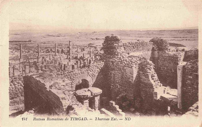 73991367 Timgad Algerie Ruines Romaines Thermes Est