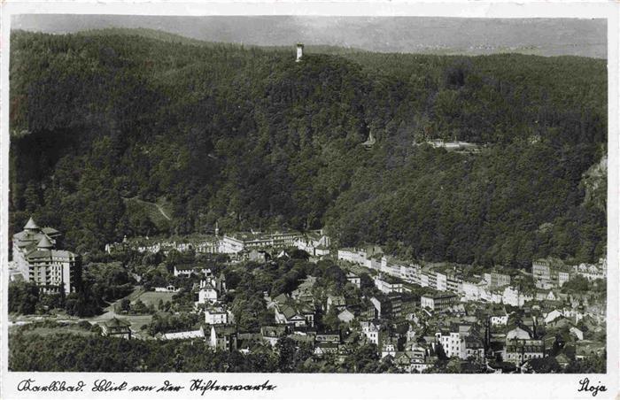 73991396 KARLOVY VARY Karlsbad CZ Vue depuis le Stifterwarte