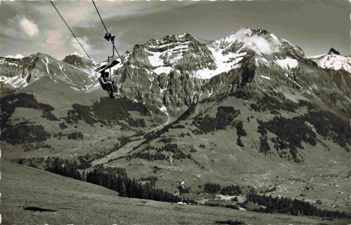 74024755 Sessellift Chairlift Telesiege Adelboden Schwandfeldspitz