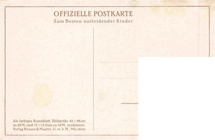 74025500 ZUMBUSCH L. v. Prof. Kuenstlerkarte Menschenliebe