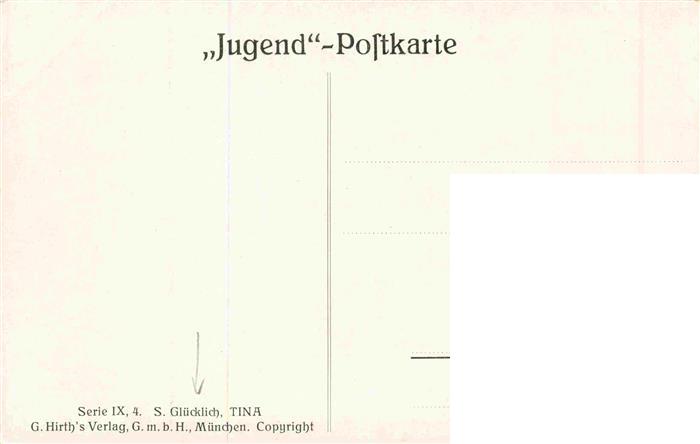 74025504 GLueCKLICH S. Kuenstlerkarte Tina Jugend