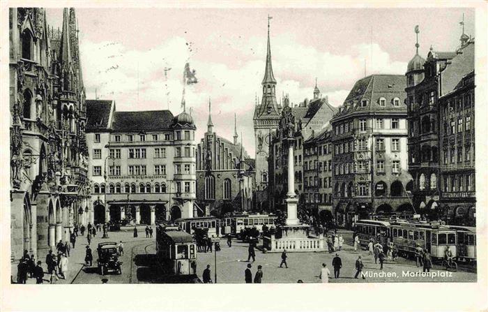 74025512 Strassenbahn Tramway-- Muenchen Marienplatz