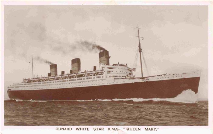 74025587 Dampfer Oceanliner Cunard white star R.M.S. Queen Mary Paquebot Posted