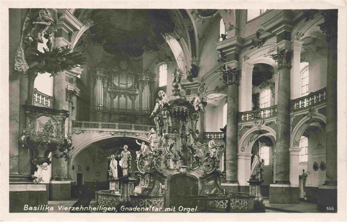 74025922 Orgel Kirchenorgel Organ Orgue Basilika Vierzehnheiligen Gnadenaltar