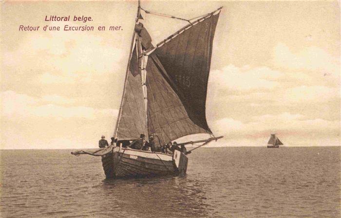 74025941 Segelboote Segelschiffe Sailing Voile Vela-- Littoral belge