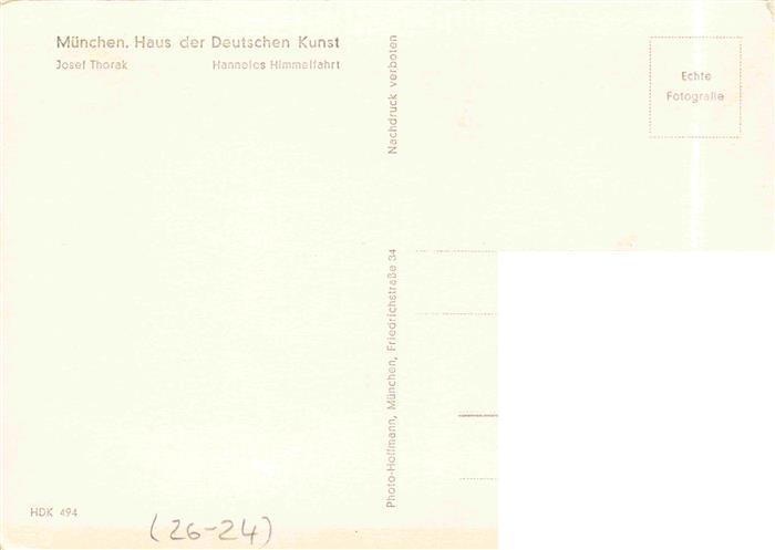 74026920 Verlag HDK Haus der Deutschen Kunst Nr. 494 Josef Thorak Hanneles Himme