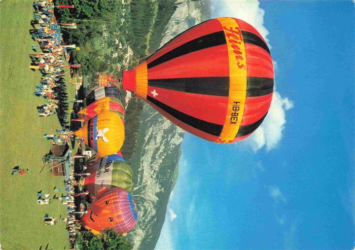 74026925 Heissluftballon Internationale alpine Woche Flims