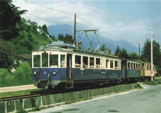 74026931 Eisenbahn Railway Chemin de Fer Locarno Ponte Brolla Bignasco ABDe 4/4