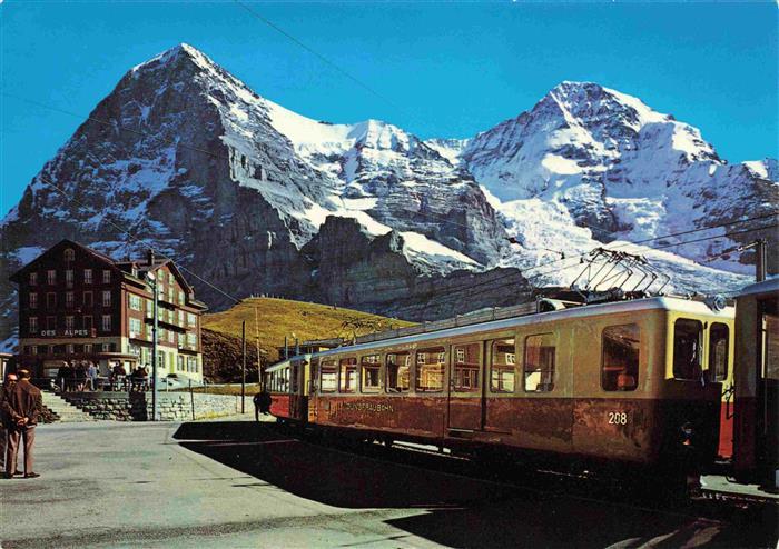 74027824 Eisenbahn Railway Chemin de Fer Kleine Scheidegg Eiger Moench