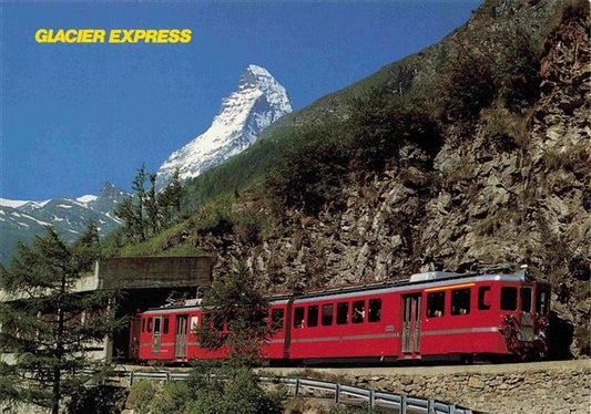 74027825 Eisenbahn Railway Chemin de Fer Glacier Express Zermatt Brig Disentis S