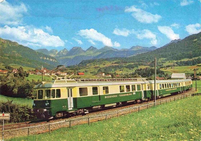 74027833 Eisenbahn Railway Chemin de Fer Bodensee Togenburg Nesslau Neu St. Joha