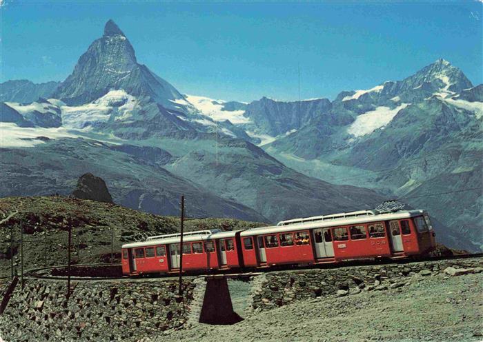 74027837 Eisenbahn Railway Chemin de Fer Gornergratbahn Matterhorn