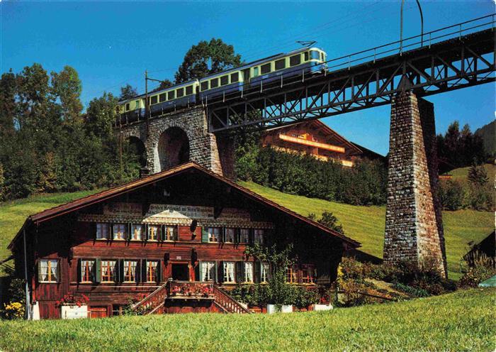 74027841 Eisenbahn Railway Chemin de Fer Chemin de fer M.O.B. pres Gstaad