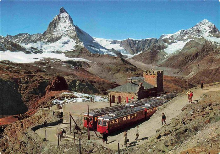 74027850 Zahnradbahn Standseilbahn Furniculaire Rack Railway-- Gornergrat alt Et