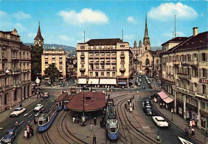 74027852 Strassenbahn Tramway-- Zuerich Paradenplatz