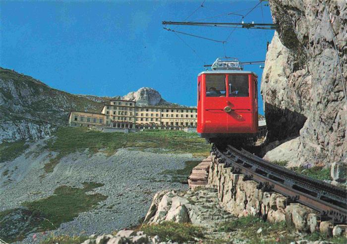 74027859 Zahnradbahn Standseilbahn Furniculaire Rack Railway-- Pilatus Kulm