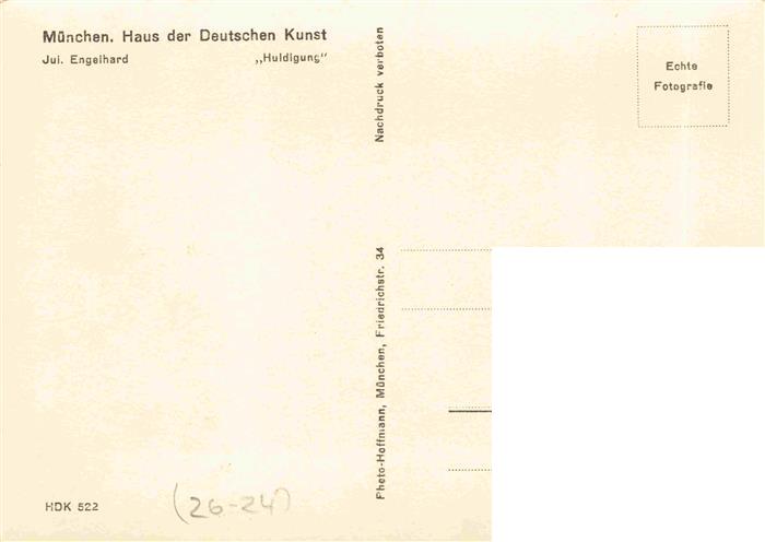 74027886 Verlag HDK Haus der Deutschen Kunst Nr. 522 Muenchen Jul. Engelhard Hul