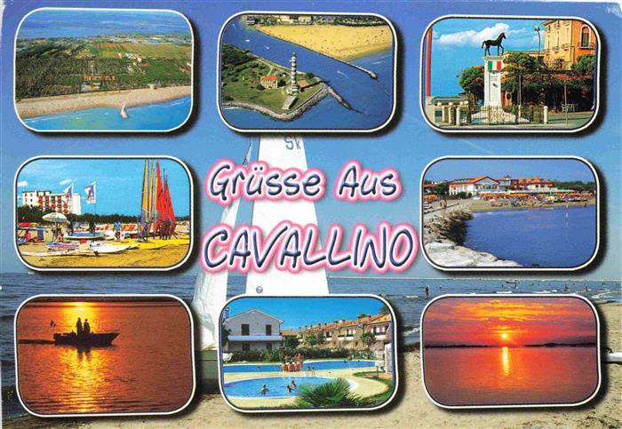 73961545 Cavallino-Treporti Venezia IT Teilansichten Strand Denkmal Sonnenunterg