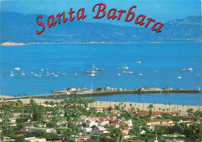 73964265 Santa Barbara  California USA Panorama view from TV hill looking toward