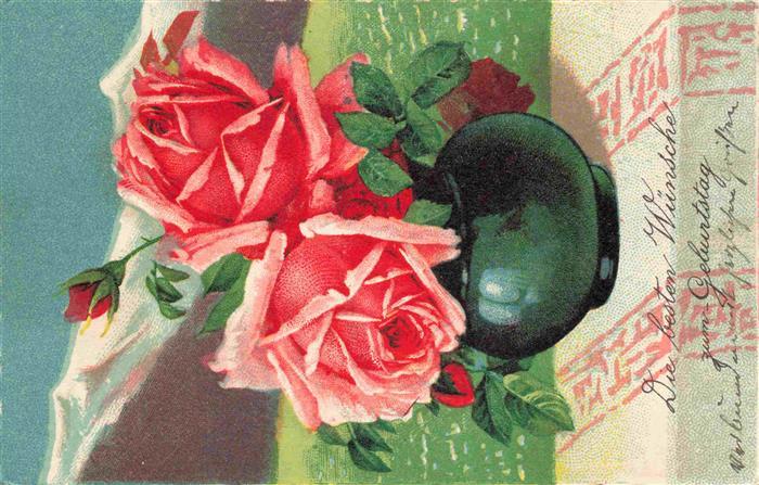 73965104 Rosen Roses Rosas-- Rot Litho