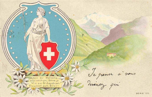 73965120 Helvetia Schweiz Serie 117 litho