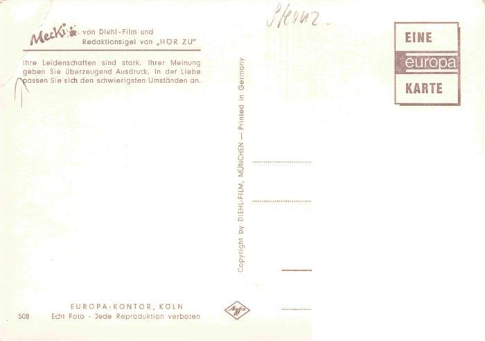 73968032 Mecki Nr. 508 Hoer Zu Loewe Sternzeichen